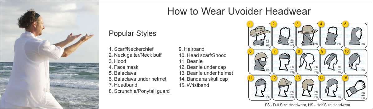 How to Wear Uvoider Headwear