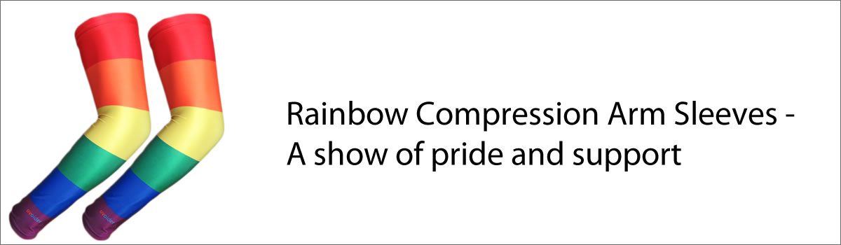 Rainbow Color Compression Arm Sleeves – A show of pride and support