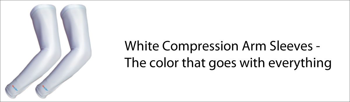 White Compression Arm Sleeves – The color that goes with everything