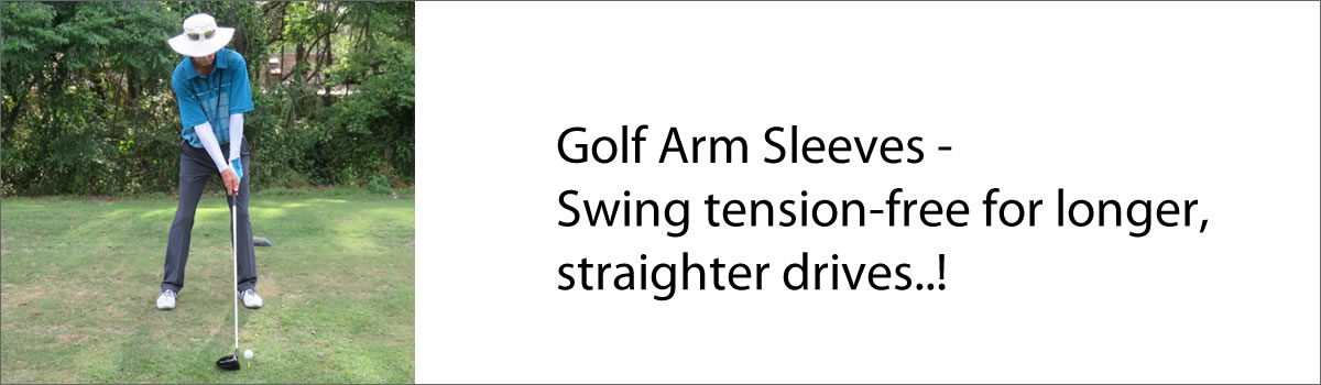 Golf Arms Sleeves – Swing tension-free for longer, straighter drives!