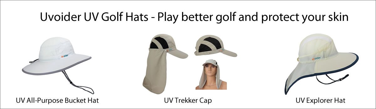 Uvoider UV Golf Hats – Play better golf and protect your skin..!