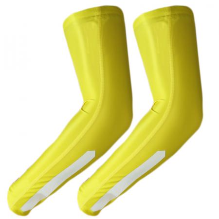 UV Arm Sleeves 225R Neon Yellow with Reflective Strip