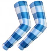 UV Arm Sleeves 230 Blue Gingham