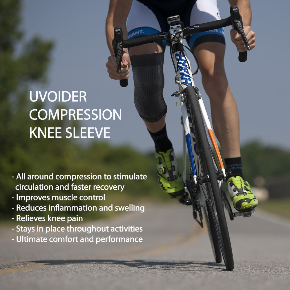 Uvoider Compression Knee Sleeve Black/Grey