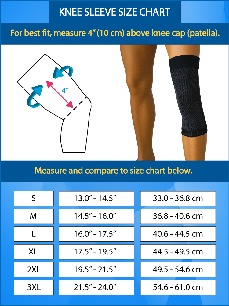 Uvoider Compression Knee Sleeve How To Measure