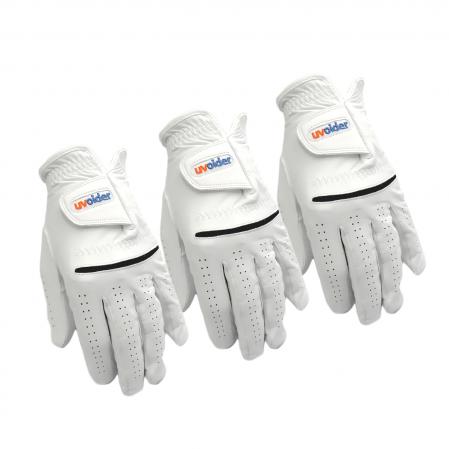 Uvoider Premium Cabretta Leather Golf Glove - Men 3-Glove Value Pack