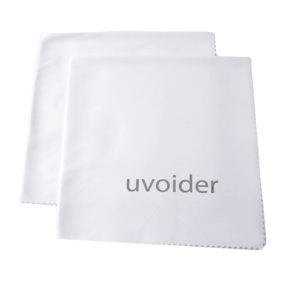 Microfiber Lens Cleaning Cloth 12x12 Inch, 2Pack, White