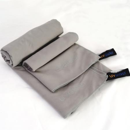 Sports and Travel Towel Set 4 Grey