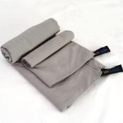 Sports and Travel Towel Set 4 Grey - Sizes M and L