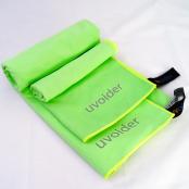 Sports and Travel Towel Set 7 Fluorescent Green - Sizes M and L