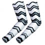 UV Arm Sleeves 233 Black and White Chevrons