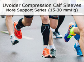 Uvoider Compression Calf Sleeves - More Support Series (15-30 mmHg)