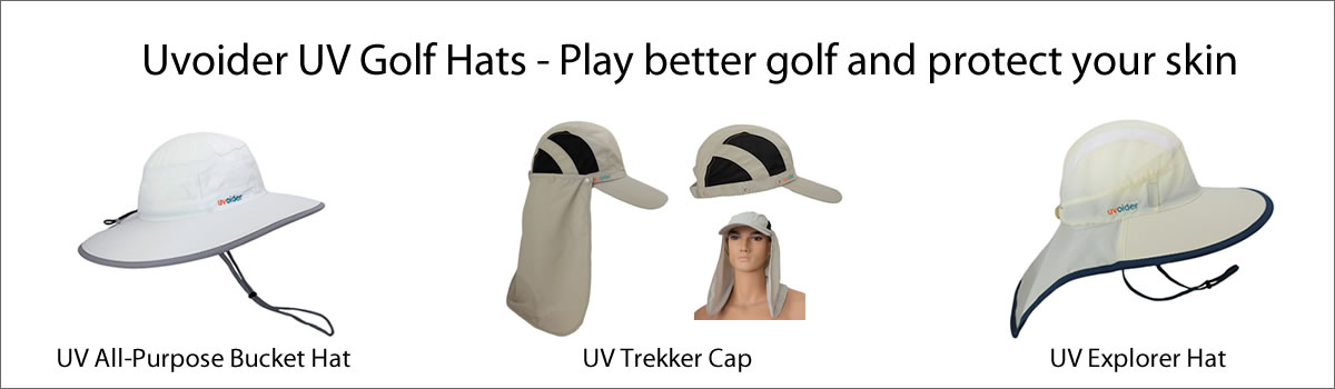 Uvoider UV Golf Hats | Play better golf and protect your skin