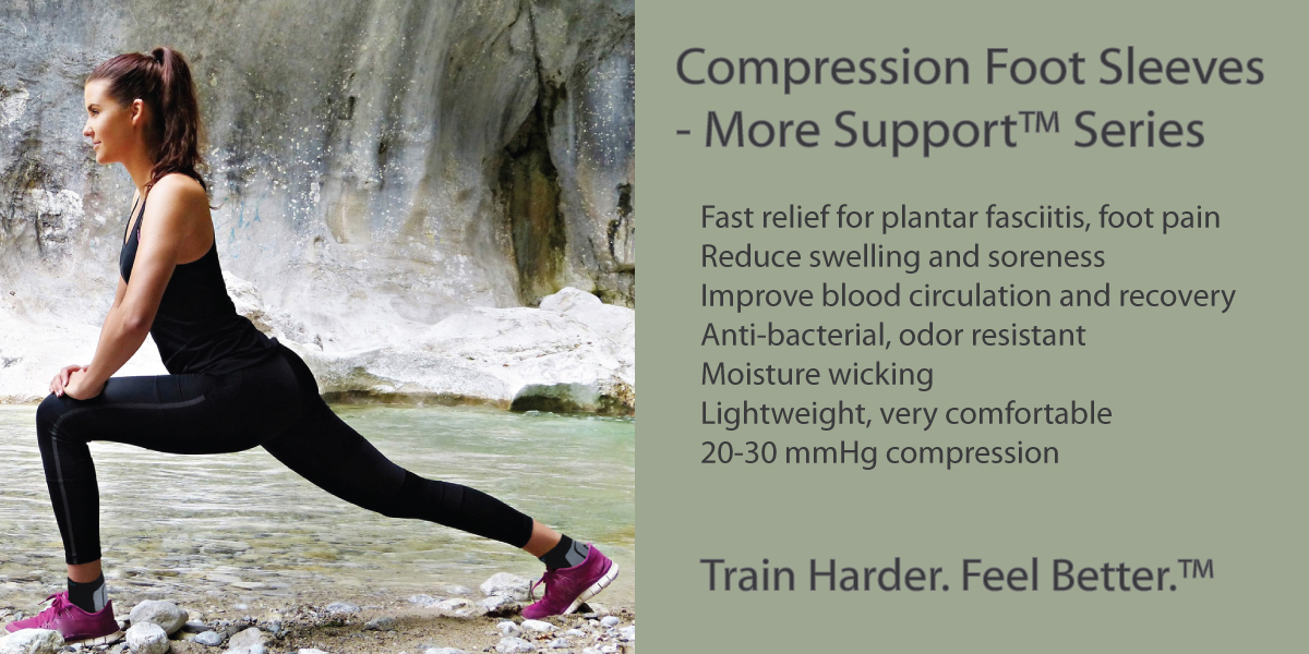 Compression Foot Sleeves - More Support&trade; Series