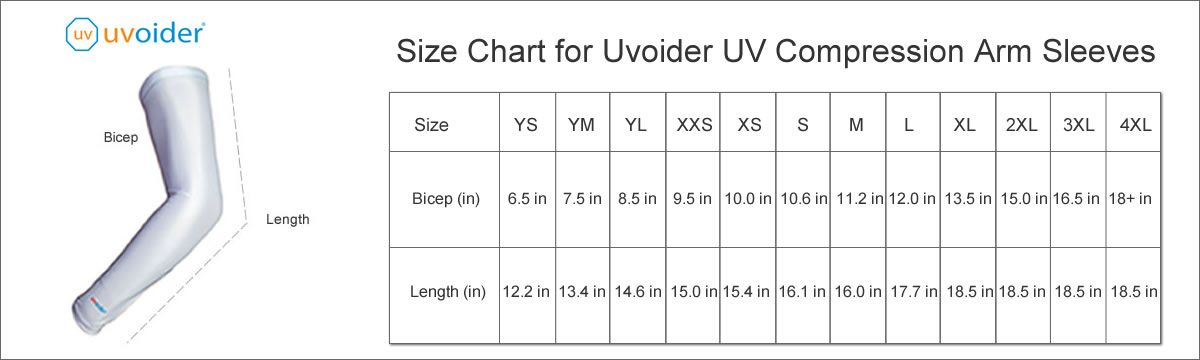 UV Compression Arm Sleeve Size 