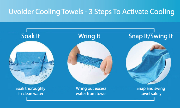 Uvoider Cooling Towels - 3 Steps To Cooling