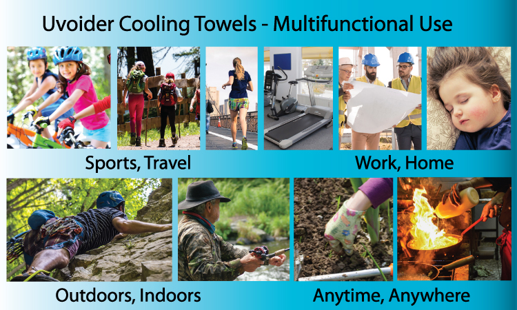 Uvoider Cooling Towels - Multifunctional Use