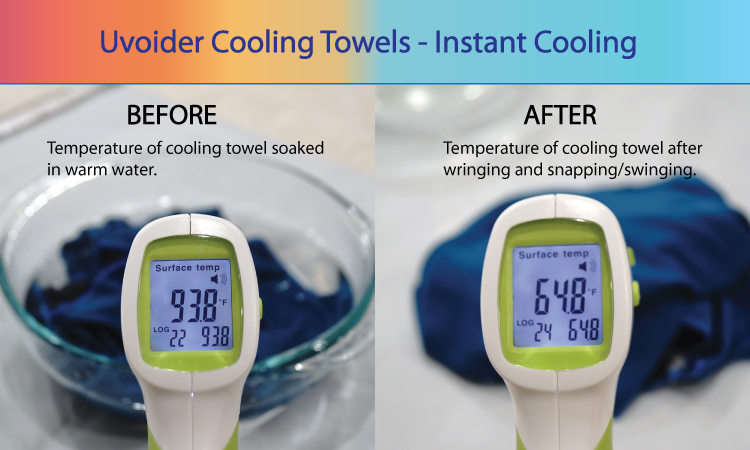 Uvoider Cooling Towels - Instant Cooling
