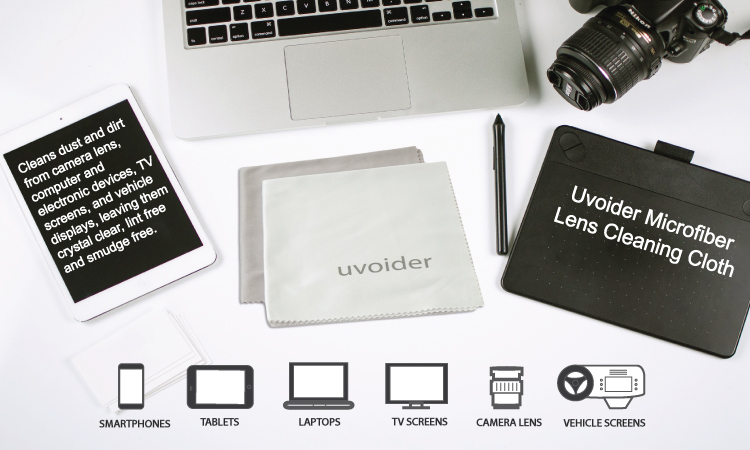 Uvoider Microfiber Lens Cleaning Cloths - Clean Electronic Devices