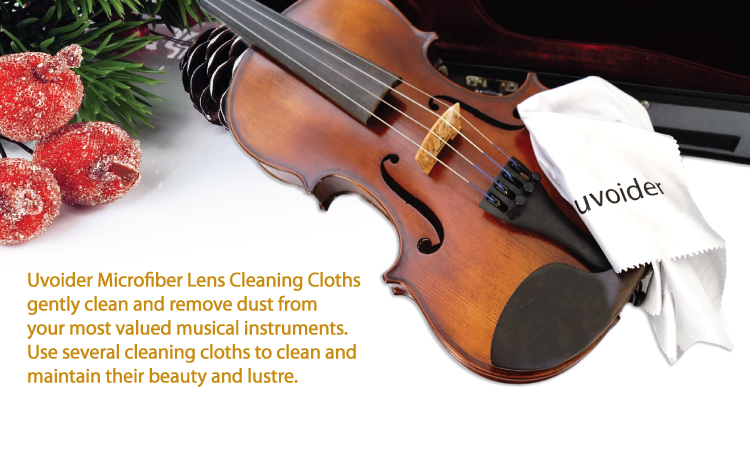 Uvoider  Microfiber Lens Cleaning Cloths - For cleaning your most valued musical instruments